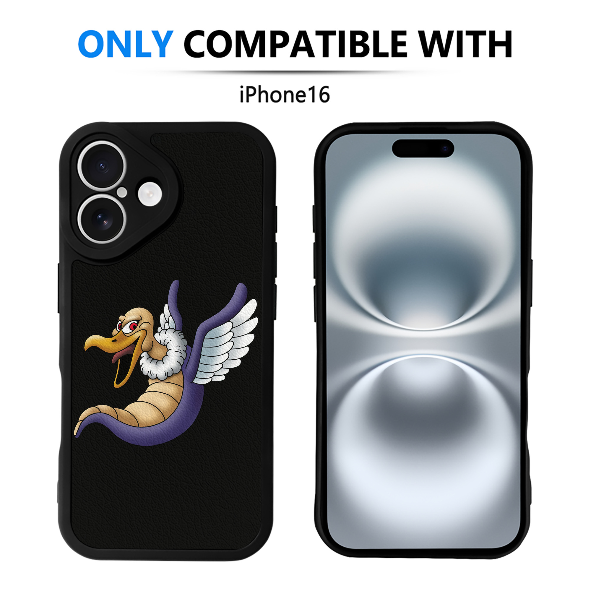 （画像用） ドラゴンクエスト Doragon Kuesuto Dragon Quest 【iPhone 16シリーズ対応】シリコンスマホケース（レザー調） 材質：シリコン